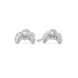 Silber Croissant Ohrringe
