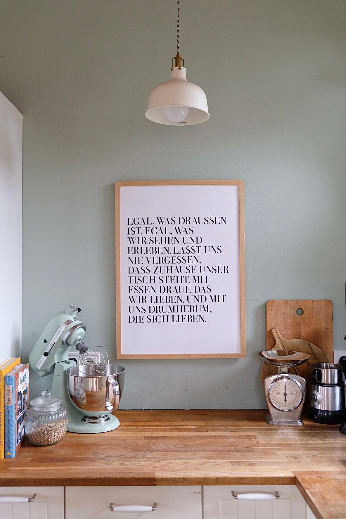 „EGAL WAS“ – Esszimmer – Statement Poster