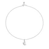 Coole Croissantkette Silber