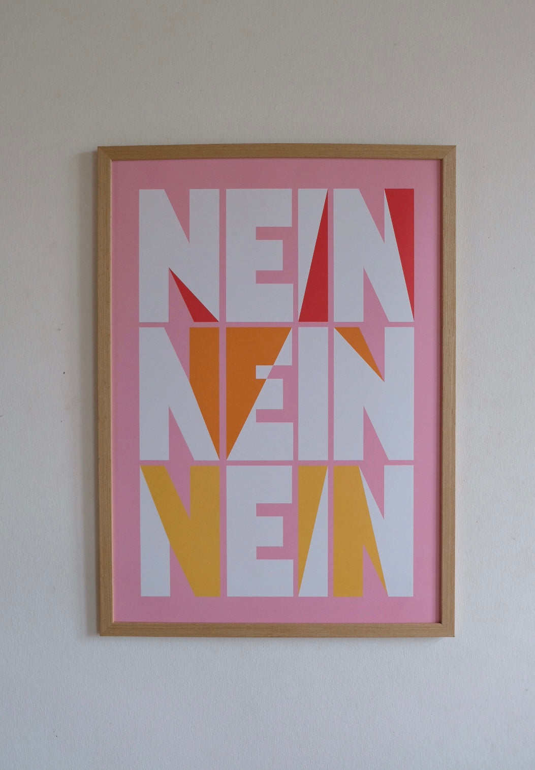 „Nein Nein Nein“ Statement Poster