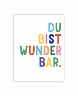 „DU BIST WUNDERBAR“ Statement Poster
