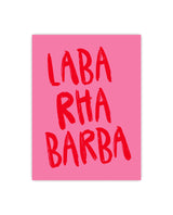 „Labarhabarba“ Statement Poster