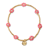 Goldenes Armband mit Blümchen