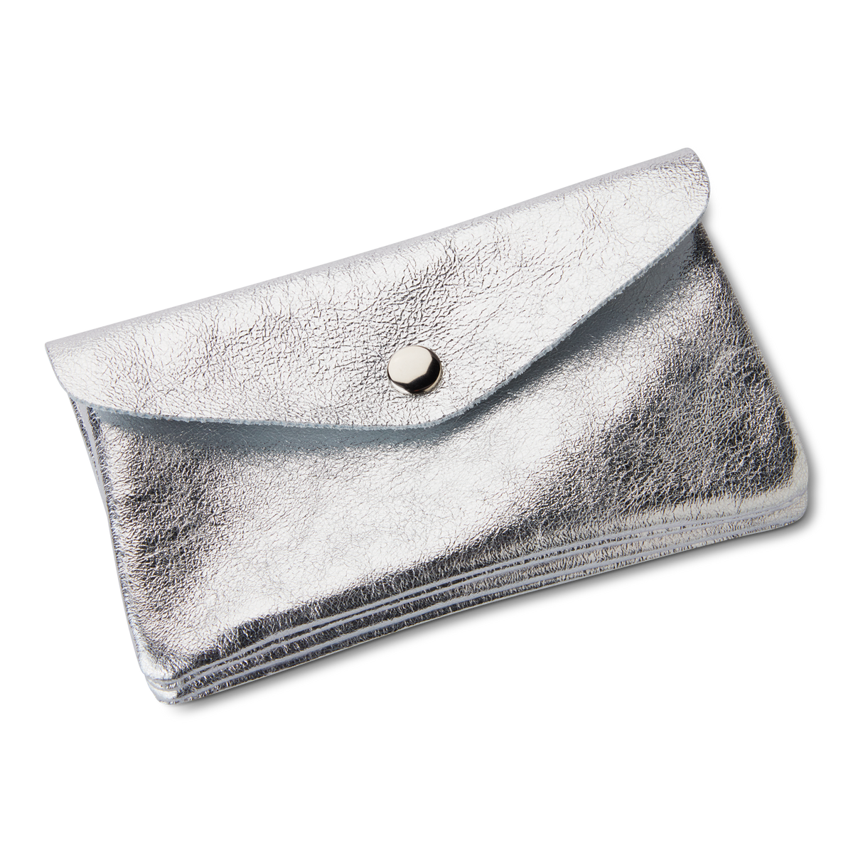 Deine Glitzergeldbörse in metallic silber