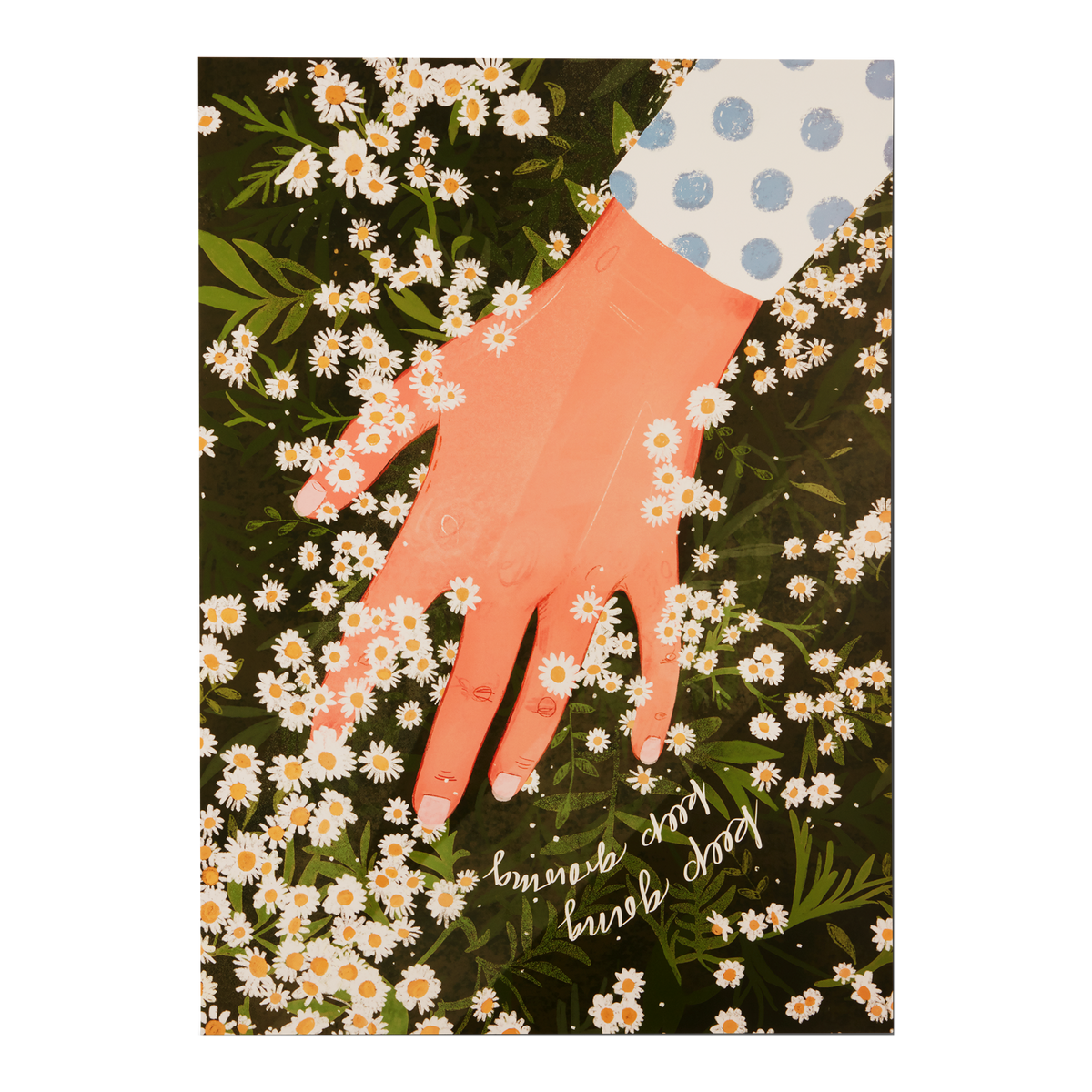 „Keep going, keep growing“ Blumen – Feelgood- Poster