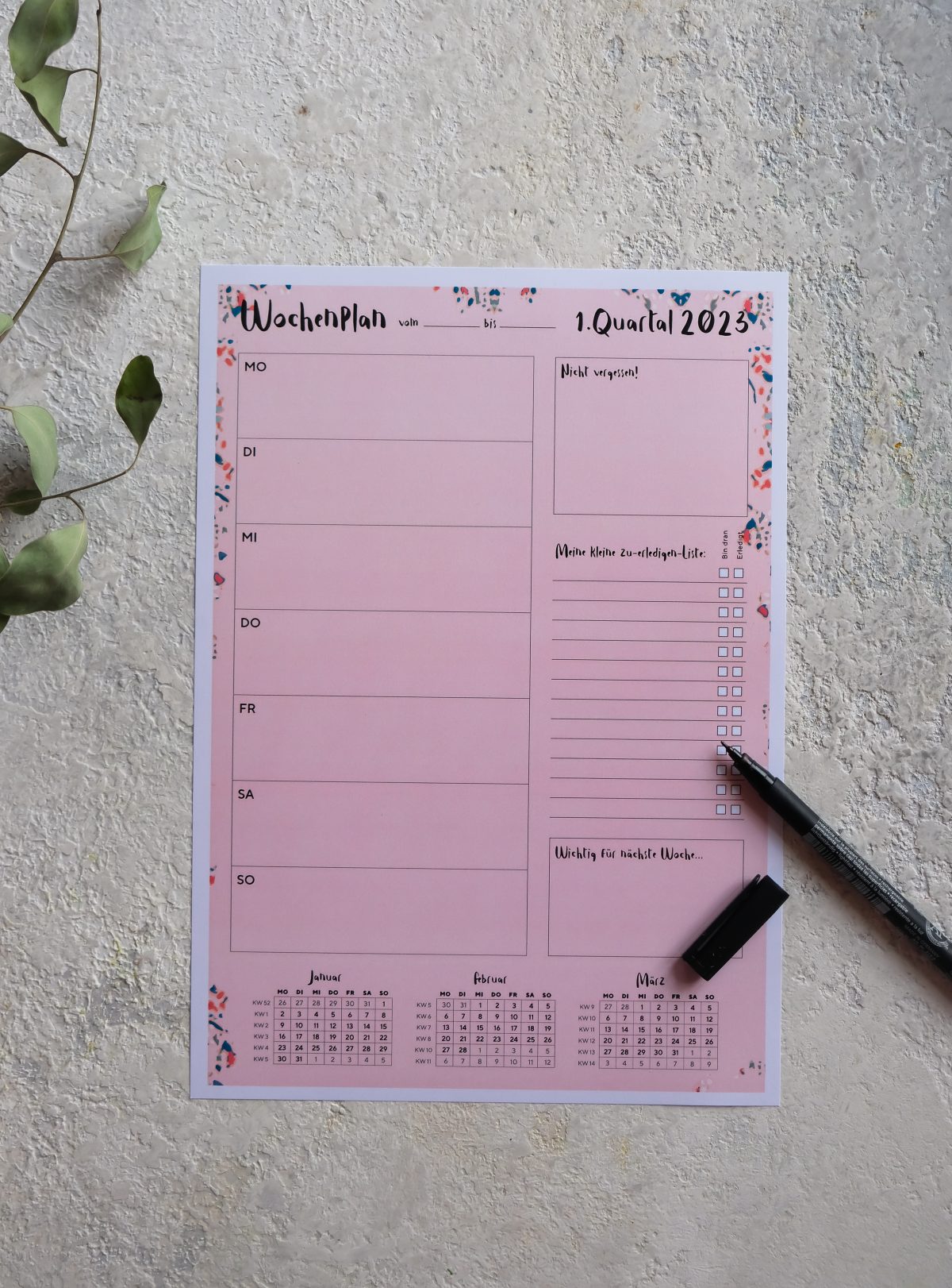 Dein WASFÜRMICH-Kalender-Paket 2023 zur Selbstorganisation mit Tages 